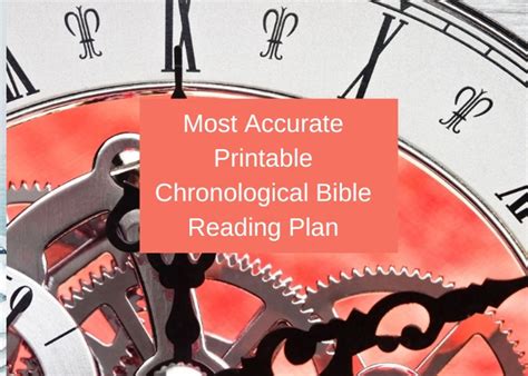 Most Accurate Printable Chronological Bible Reading Plan Pdf