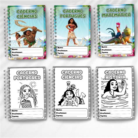 Capa De Caderno Moana Png - Capa de Caderno Moana – Nuvem Pedagógica
