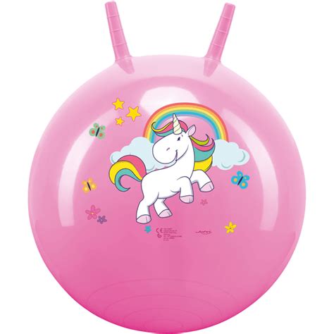 John Ballon Sauteur Gonflable Enfant Licorne 45 50 Cm Roseoubleu Fr