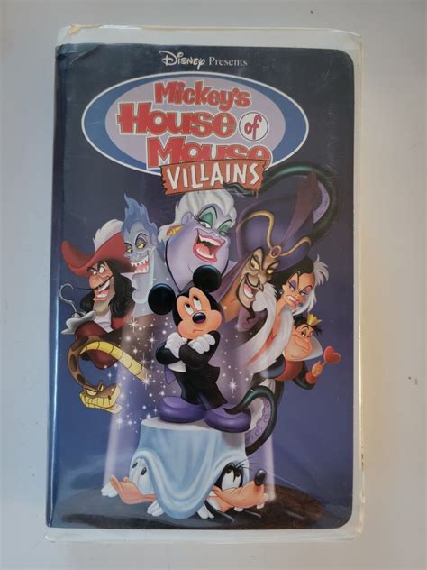 Mickey S House Of Villains Disney VHS Cassette Tape In Clamshell Box