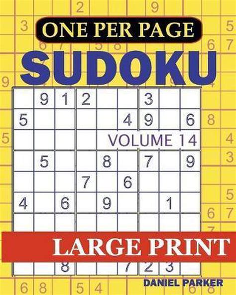 One Puzzle Per Page Large Print Easy Sudoku Samworld Press