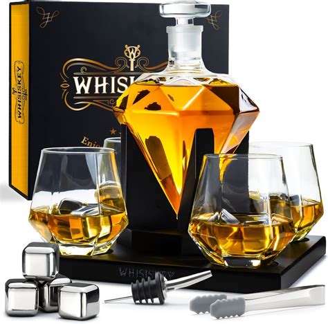 Whisiskey Whiskey Karaf Diamant Luxe Whisky Karaf Set Whiskey Set