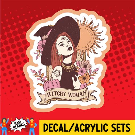 Witchy Woman Decal And Acrylic Shape Da01307 Bam Blanks And More