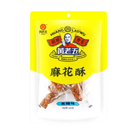 Huanglaowu Brown Sugar Crispy Mahua Twists Fried Dough Snack 564oz