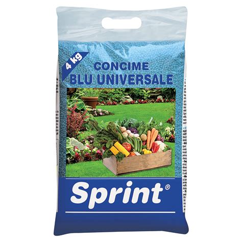 Concime Universale Granulare Sprint Blu Pronto Effetto Npk 121217 S 4kg