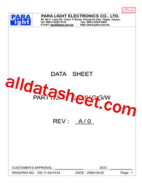 C 1001G Datasheet PDF PARA LIGHT ELECTRONICS CO LTD