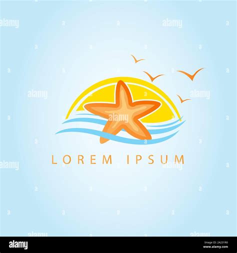 Starfish In Flat Style Marine Icon In Cartoon Style Summer Vector