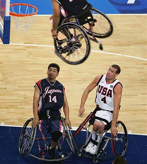 Wheelchair-Basketball Players Stunned By Thunderous Slam Dunk