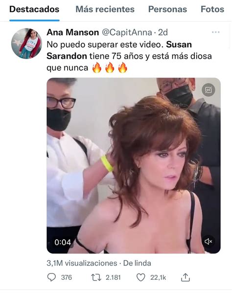 Susan Sarandon furor en redes por un video en el que luce increíble