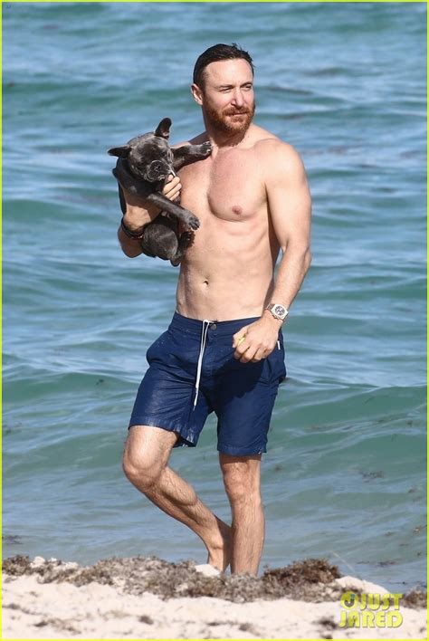 Dj David Guetta Bares Ripped Beach Body At Photo Bikini