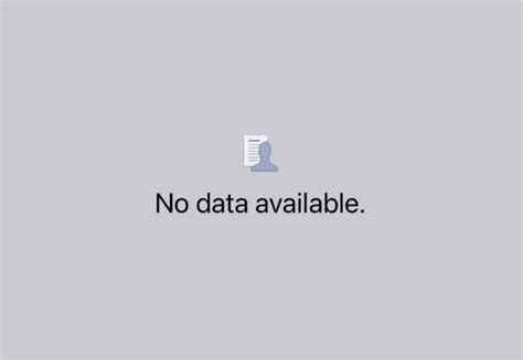 How To Fix Facebook No Data Available Error