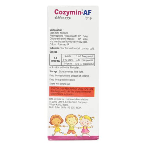 Buy Cozymin Af Syrup Ml Online At Upto Off Netmeds