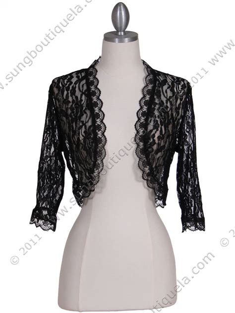 Black Lace Bolero Jacket Lace Bolero Jacket Denim And Lace Lace Bolero