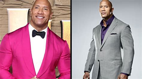 Dwayne Johnson In Pink Suit Or Grey Which Looks Best Iwmbuzz