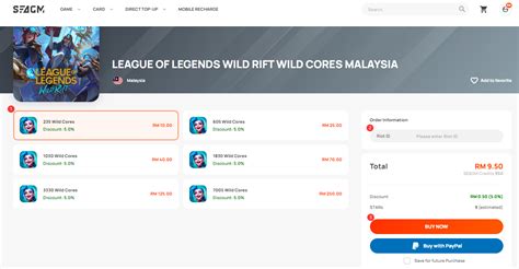 How To Topup The League Of Legends Wild Rift Wild Cores My From