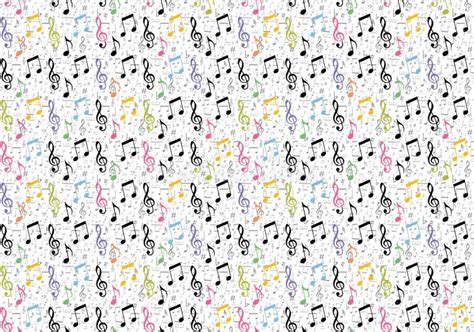 Seamless Musical Symbols And Marks Seamless Background With Musical