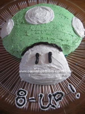 Coolest Super Mario Brothers One Up Mushroom Cake | Mushroom cake ...