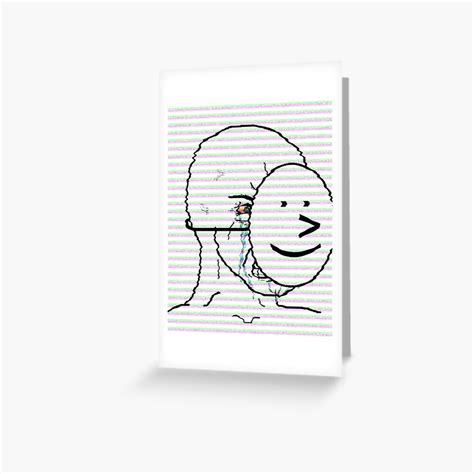 Crying Wojak Dorito Mask Meme Greeting Card By Albico Redbubble