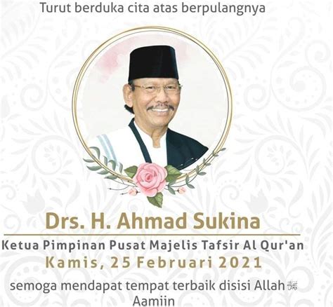 Telah Wafat Ustadz Ahmad Sukina Pimpinan Mta Fakta Kini