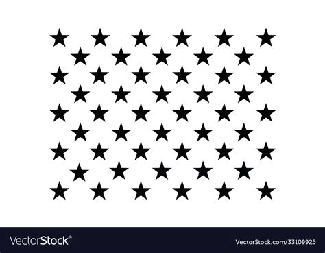 United states flag 50 stars Royalty Free Vector Image