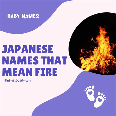 41 Japanese Names That Mean Fire And Flower