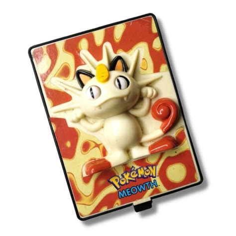 Meowth Pokemon Power Card Burger King Quest Loot