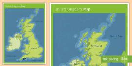 Countries Of The United Kingdom And Surrounding Seas Labelling Worksheet