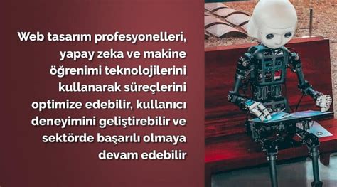 Yapay Zeka ve Makine Öğrenimi Web Tasarım Profesyonelleri için