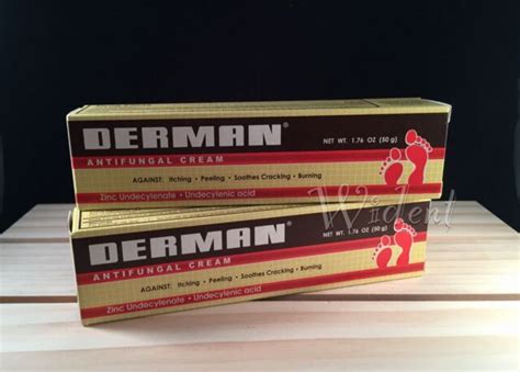 2 Derman Antifungal Cream 176 Oz Athletes Foot Zinc Undecylenate Ebay