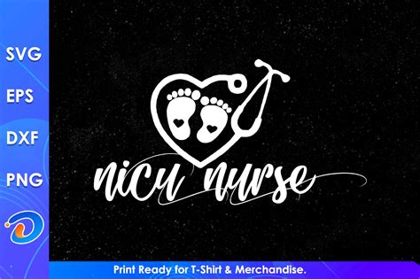 NICU Nurse Svg Cricut Files Grafik Von Vector T Shirt Designs