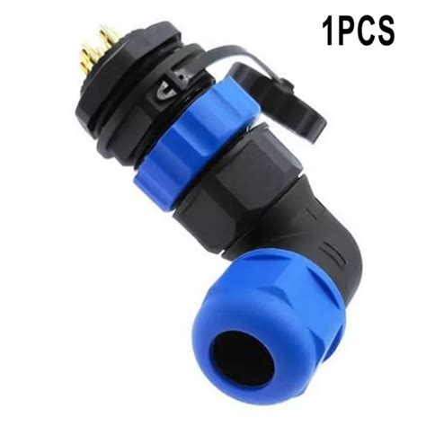 TOUT NEUF CIRCULAIRE Connecteur IP68 Coude 5 90 Degrés 9pin 2 Câble