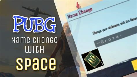 How To Add Spaces In Pubg Name Changing PUBG Name With Space EASY