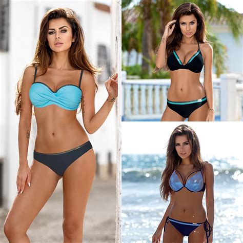 Sexy Kobiet Push Up Bikini Set Sexy Swimsuit Kobiety Stroje K Pielowe