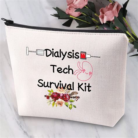 Dialysis Tech Survival Kit Makeup Bag Nurse Humor Gift Dialysis Tech