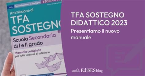 Manuale Tfa Sostegno Didattico Viii Ciclo Disponibile La Nuova