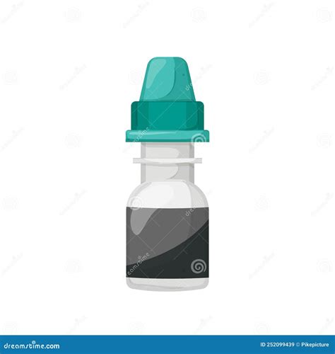 Dropper Eye Drop Cartoon Vector Illustration Stock Vector