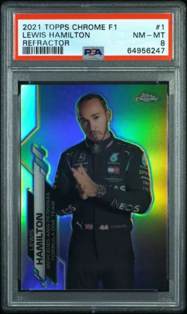 Topps Chrome Formule F Lewis Hamilton R Fracteur Psa Eur