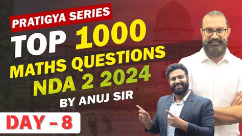 Top 1000 NDA Maths Questions Day 8 Calculus Maths For NDA