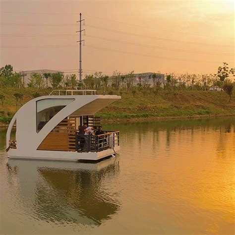 Allhouse Cabin Boat 620mm Luxury Aluminum Floating Pontoon Houseboat