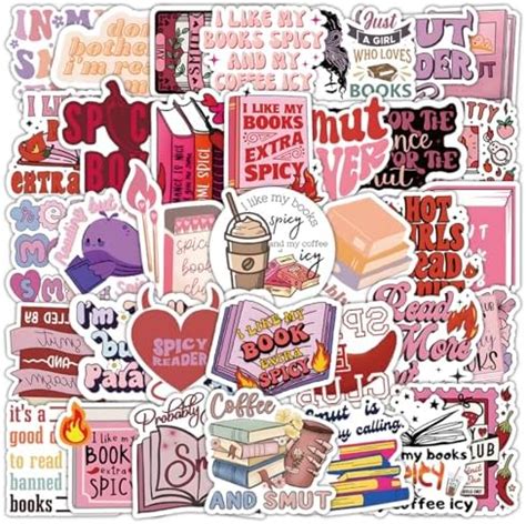 Book Stickers For Kindle Adult Smutty Bookish Stickers Spicy Booktok