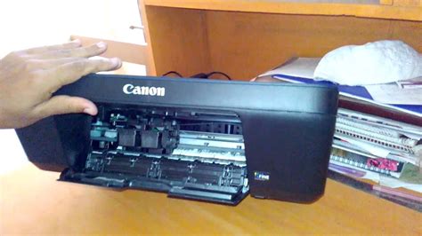 How To Replace Change Open Ink Cartridge From Canon Pixma E400 Printer