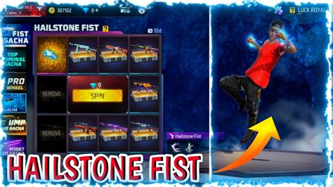 New Hailstone Fist Skin 2023 In Free Fire New Beautiful Blue Fist