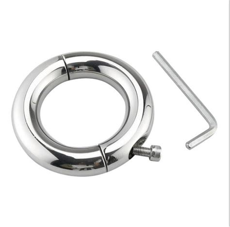 Heavy Duty Stainless Steel Ball Weight Scrotum Stretcher Co Ck Ring