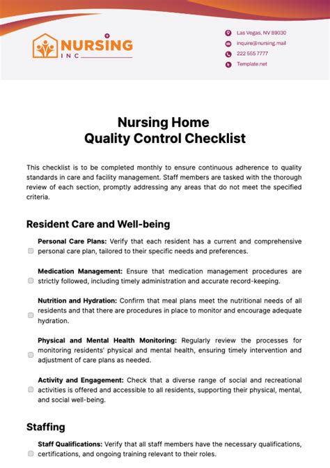 Nursing Home Templates - Download in Word, Google Docs, PDF