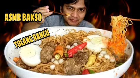 ASMR MUKBANG BAKSO ACI TULANG RANGU YouTube