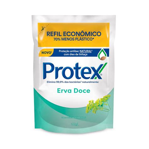 Sabonete Antibacteriano Protex Erva Doce Refil L Quido Ml