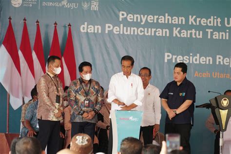 Presiden Jokowi Luncurkan Kartu Tani Digital Dan KUR BSI Aceh Rp 3