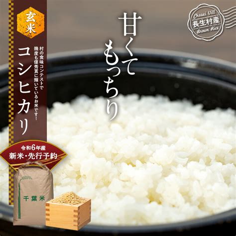 【楽天市場】【ふるさと納税】【令和6年産新米・先行予約】コシヒカリ（玄米30kg～60kg）令和6年産 玄米 石抜き 色彩選別機処理済 千葉県