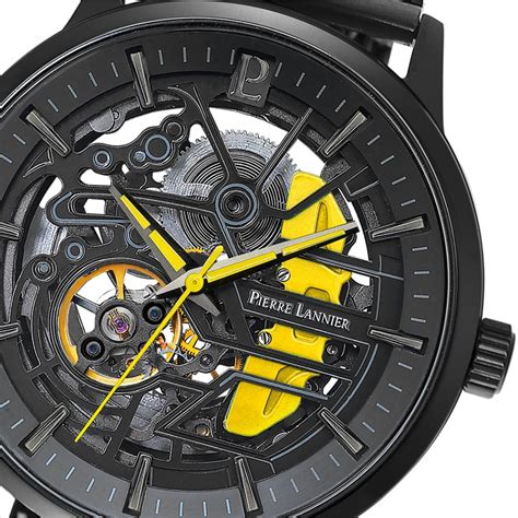 Montre Paddock Noire Et Jaune Malique Fr