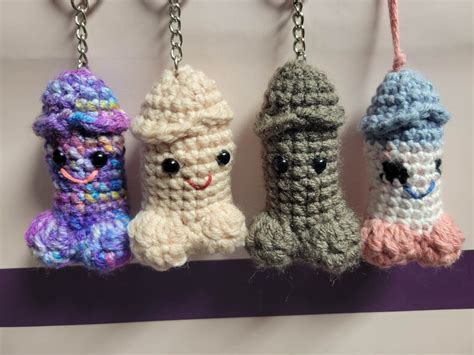 No Sew Pecker Keychain Amigurumi Pattern Genital Penis Willy